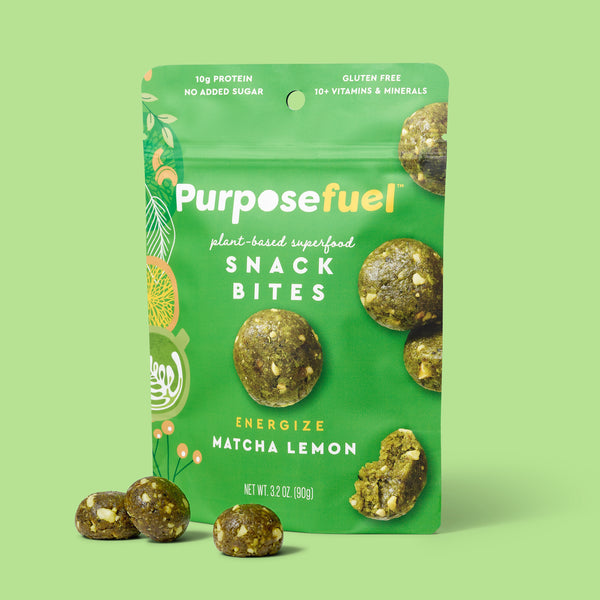 Energy-Boosting Matcha Lemon · 3 Pack – Purposefuel Foods